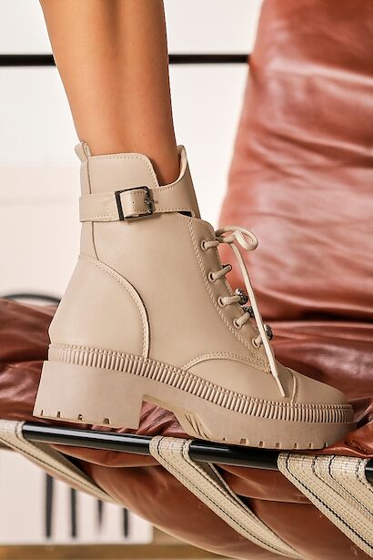 Karmen Kadın Tokalı Günlük Bot  Ekru 4