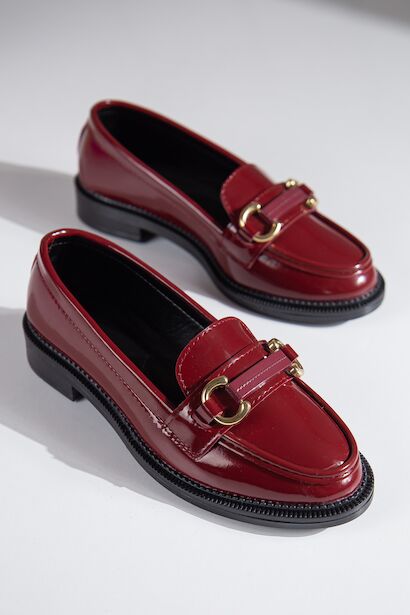 Arina Kadin Loafer  Bordo