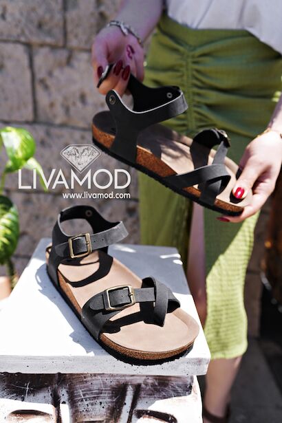 Gusse Kadın Nubuk Parmak Arası Sandalet 