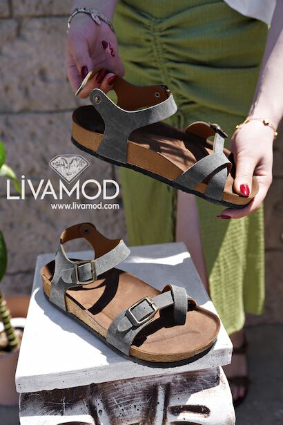 Gusse Kadın Nubuk Parmak Arası Sandalet 