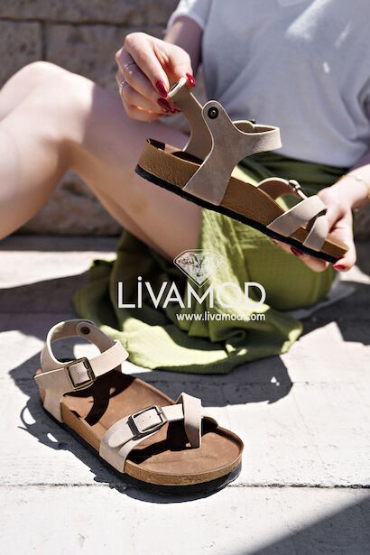 Gusse Kadın Nubuk Parmak Arası Sandalet 