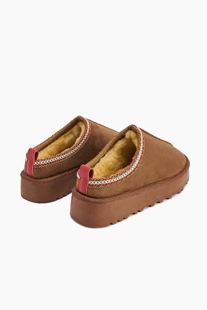 Ceel Içi Kürklü Ultra Mini Süet Kışlık Taban Bot & Bootie  Taba 4