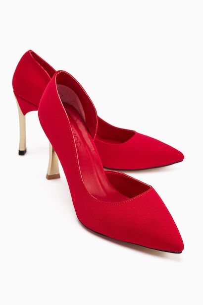 Kadın Topuklu Ayakkabı Stiletto Konforlu Günlük Ve Özel Günler Için Saten Vegan Deri 