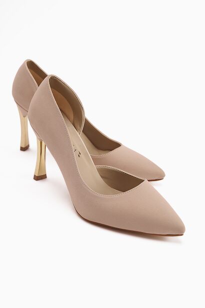 Kadın Topuklu Ayakkabı Stiletto Konforlu Günlük Ve Özel Günler Için Saten Vegan Deri 