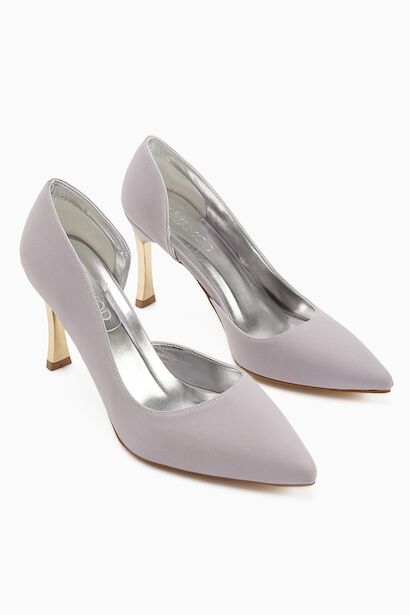 Kadın Topuklu Ayakkabı Stiletto Konforlu Günlük Ve Özel Günler Için Saten Vegan Deri 