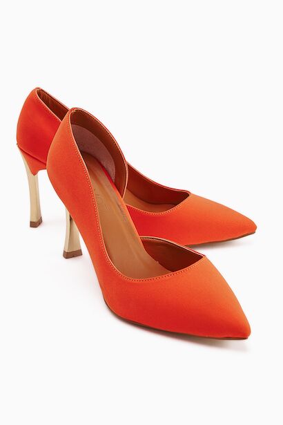 Kadın Topuklu Ayakkabı Stiletto Konforlu Günlük Ve Özel Günler Için Saten Vegan Deri 