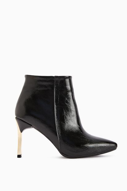 Sivri Burun İnce Altin Topuk Bot 