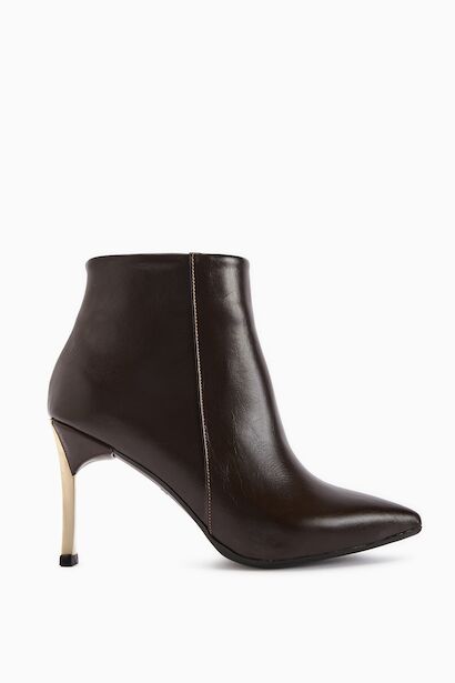 Sivri Burun İnce Altin Topuk Bot 