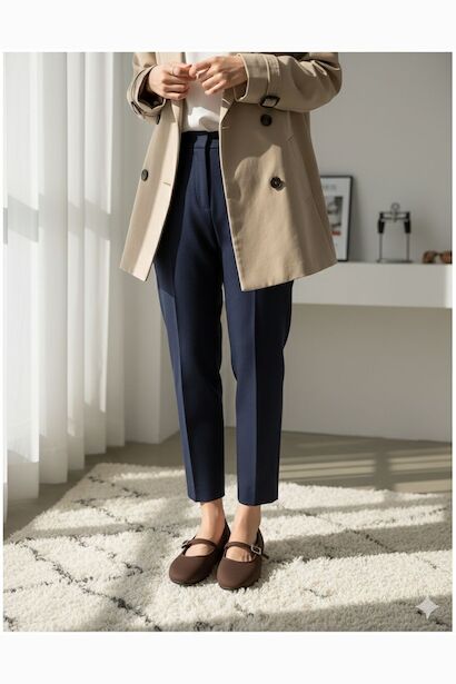 Danya Kadın Günlük Babet Yuvarlak Burun Balerin Babet Ortopedik Memory Flex Hafızalı Taban  Koyu Kahverengi 2